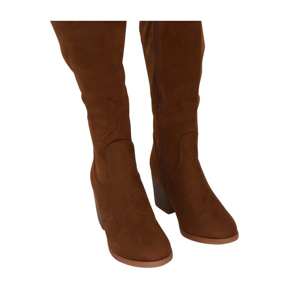 Katliu Shoes - katliu Womens Thigh High Boots Stacked Block Heel Boots Over the Knee Size 10